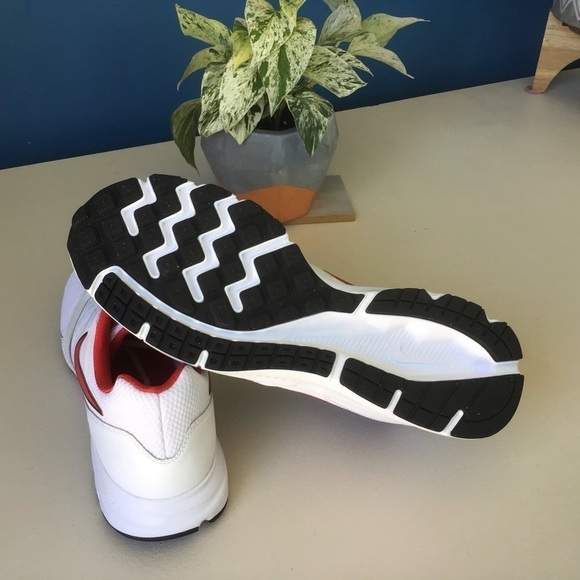 Nike Downshifter Athletic Red White Mens Shoes